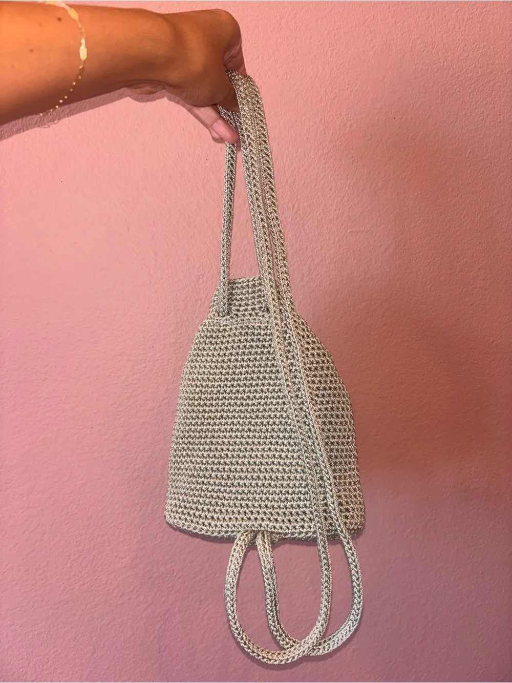 The Sak Mini Drawstring Backpack Sage Green - Picture 3 of 9